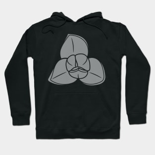 White Cambodian Romduol Flower Hoodie